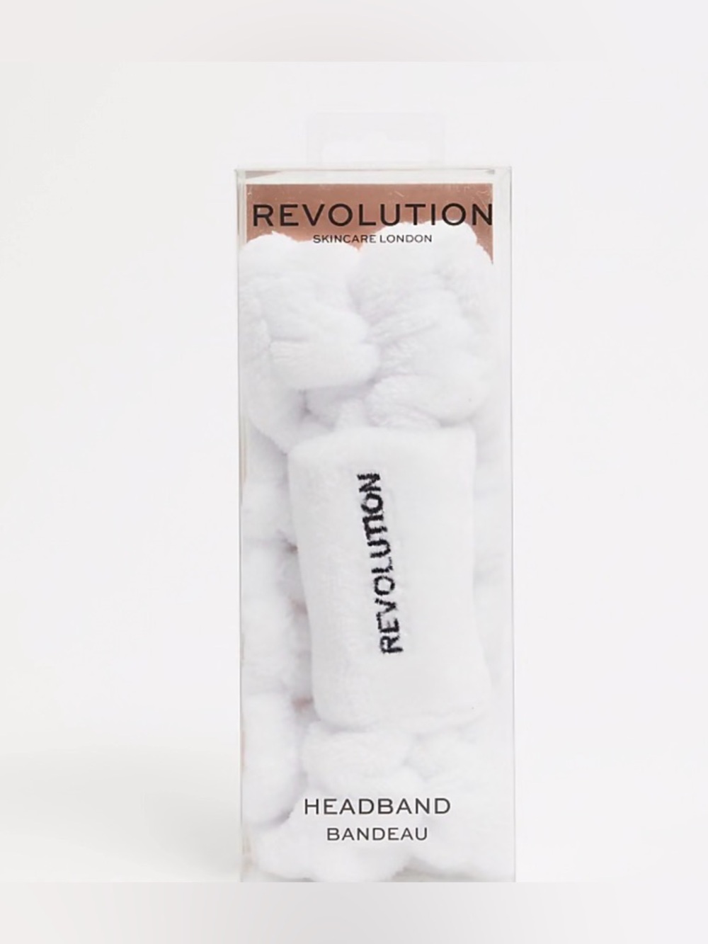 Revolution Spa Headband, White, New In Box